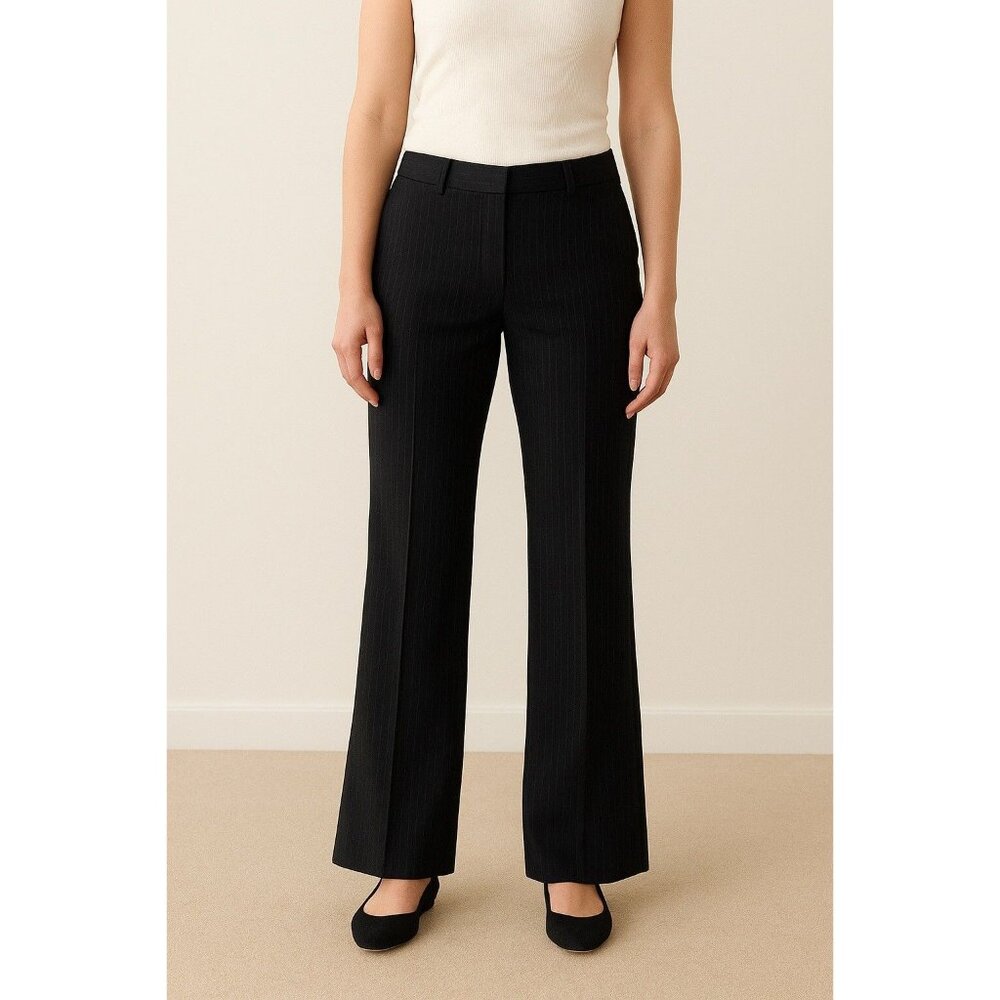 Ralph Lauren Purple Label Y2K Style Flare Pinstriped Office Siren 10 Pants